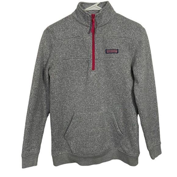 Vineyard Vines Grey Half Zip Pullover Cold Weather Jacket - Picture 1 of 4